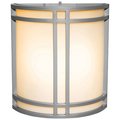 Access Lighting Artemis, 2 Light Outdoor Wall Mount, Satin Finish, Opal Glass 20362-SAT/OPL